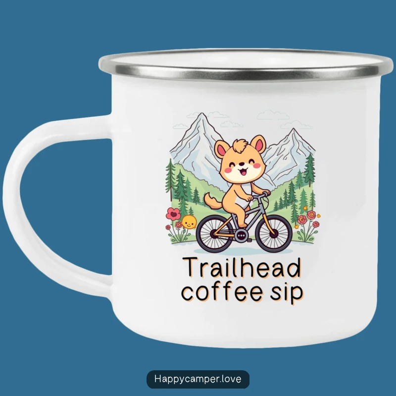 Funny Cycling Animal Mountain Camping Mug - Your Trail Companion