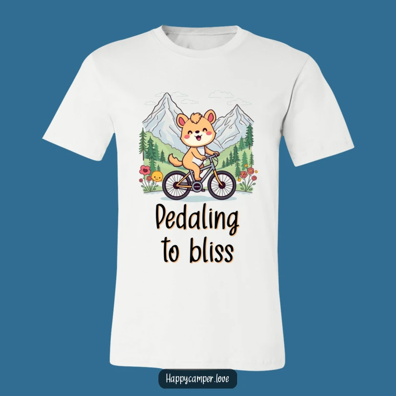 Funny Cycling Animal Mountain T-Shirt - Celebrate Adventure & Freedom